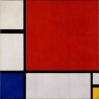 Komposition II in Rot, Blau und Gelb von Piet Mondrian